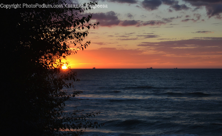 Dawn, Dusk, Nature, Outdoors, Red Sky