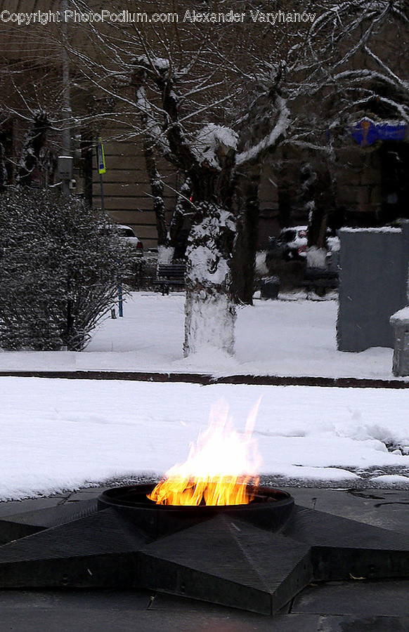 Asphalt, Tarmac, Forge, Fire, Flame