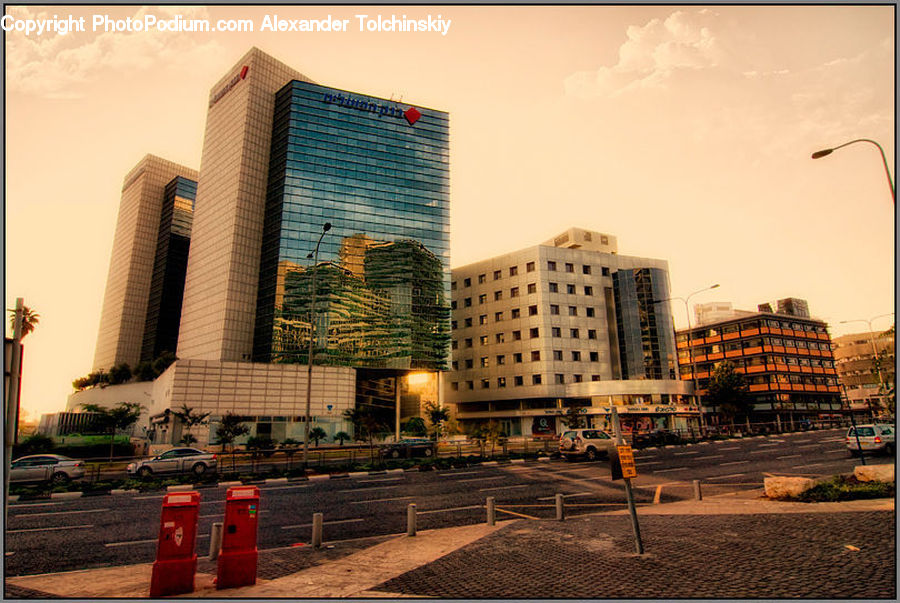 Architecture, City, Downtown, High Rise, Skyscraper, Building, Housing