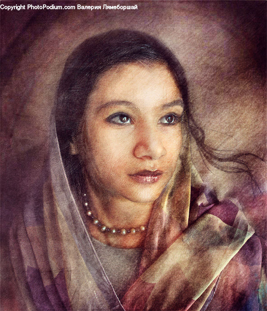 People, Person, Human, Art, Painting, Female, Girl