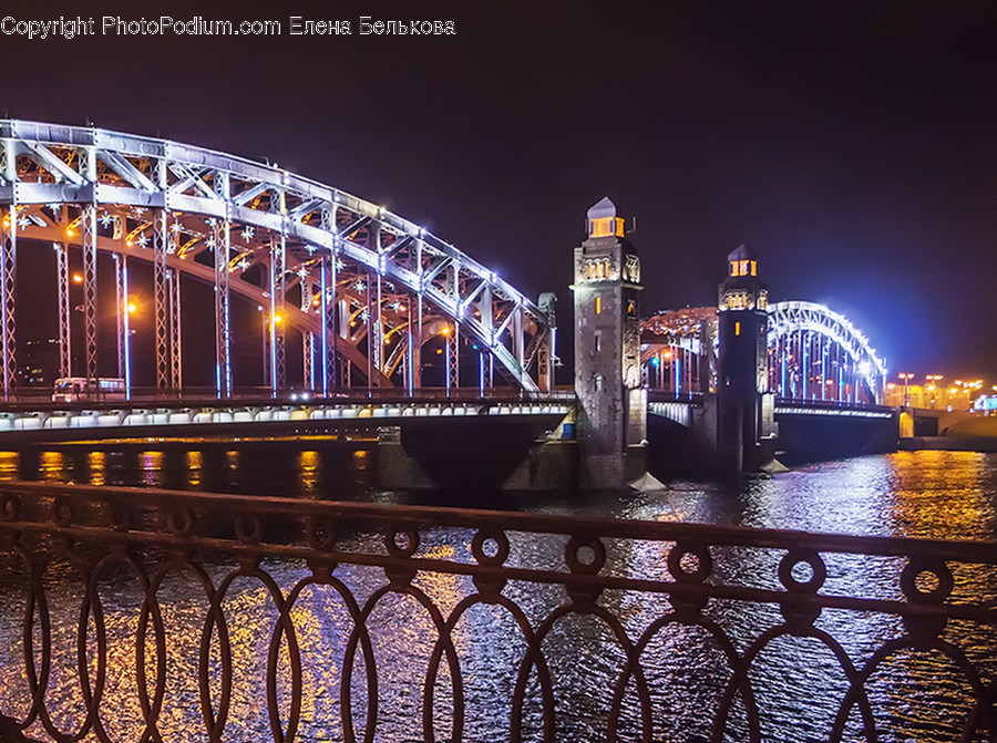Bridge, Building, City, Town, Urban