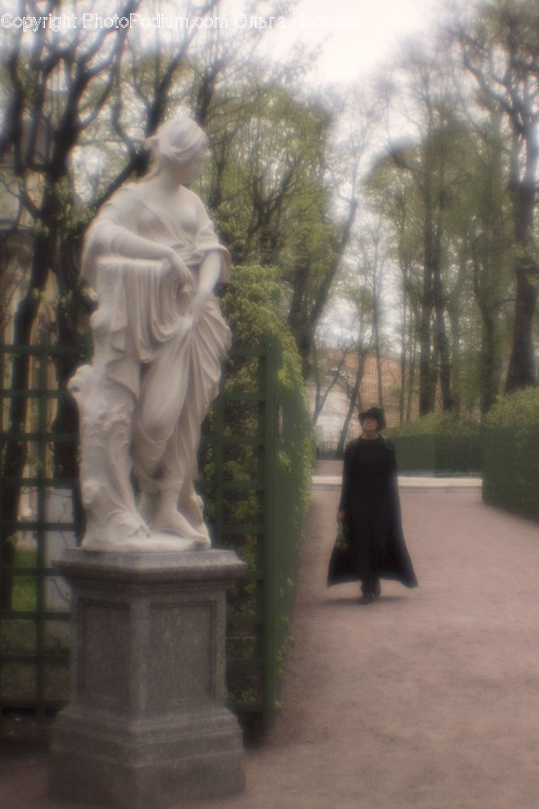 Human, People, Person, Bust, Flora