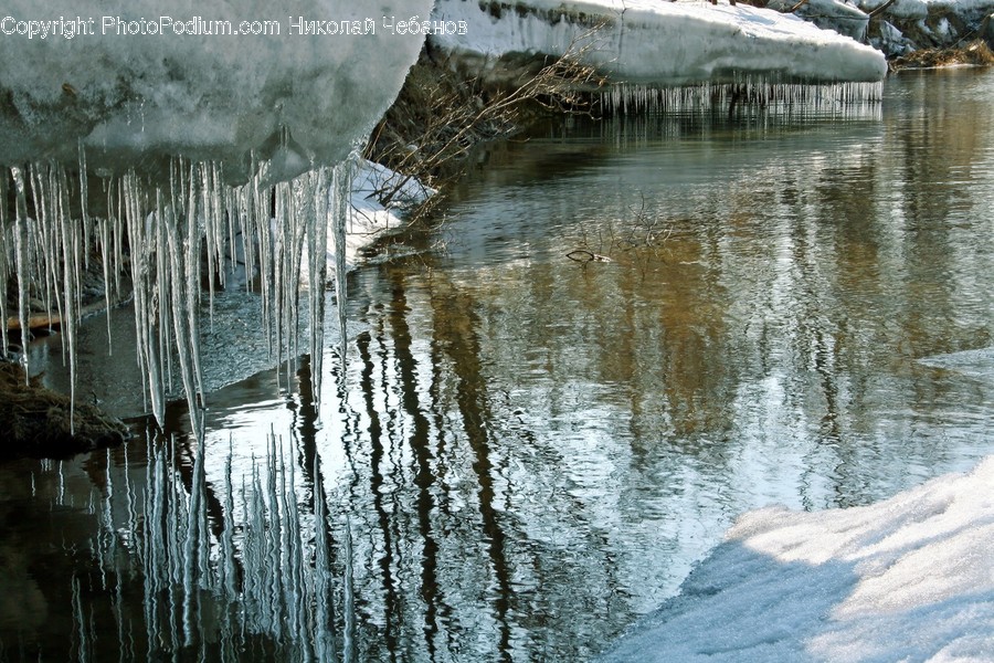 Ice, Icicle, Outdoors, Snow, Winter