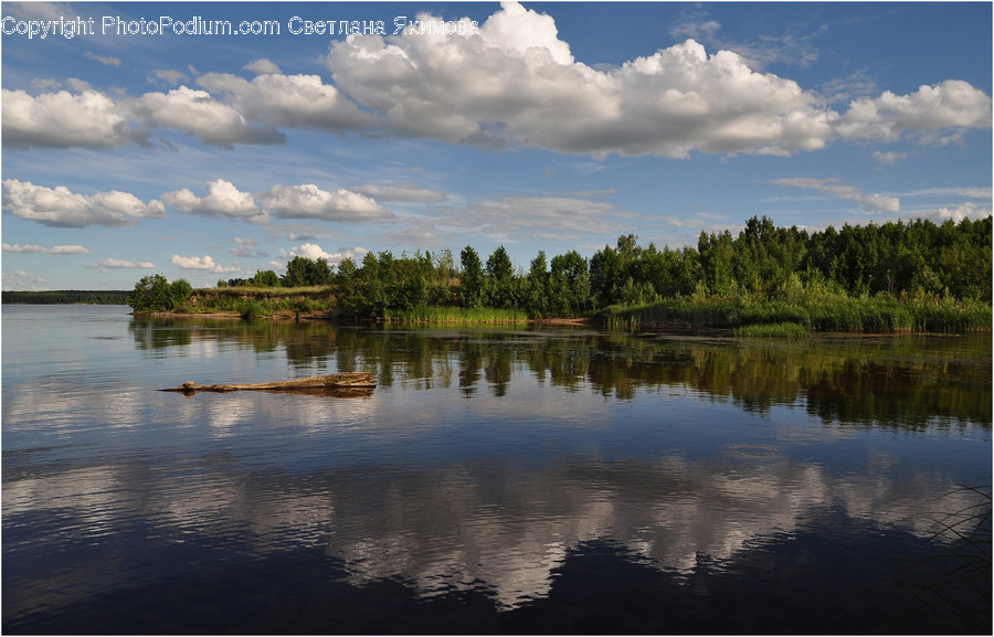 Lake, Outdoors, Water, Cloud, Cumulus