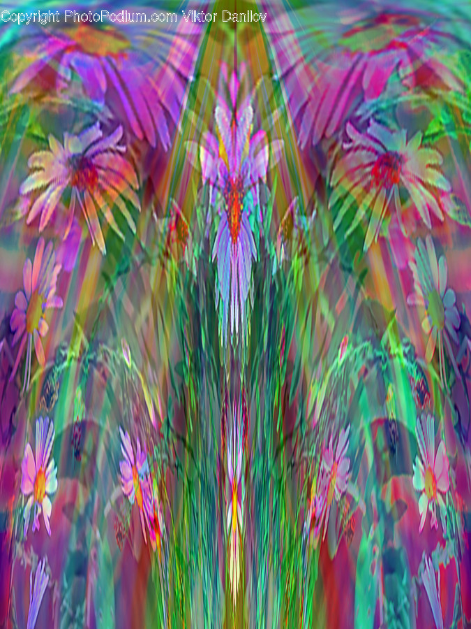 Art, Collage, Poster, Flora, Plant