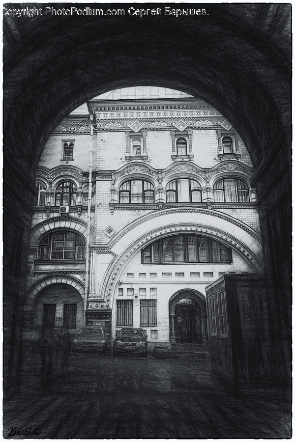 Arch, Arched, Architecture, Building, Court