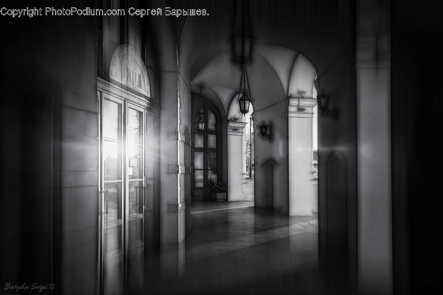 Corridor, Arch, Arched, Architecture, Building