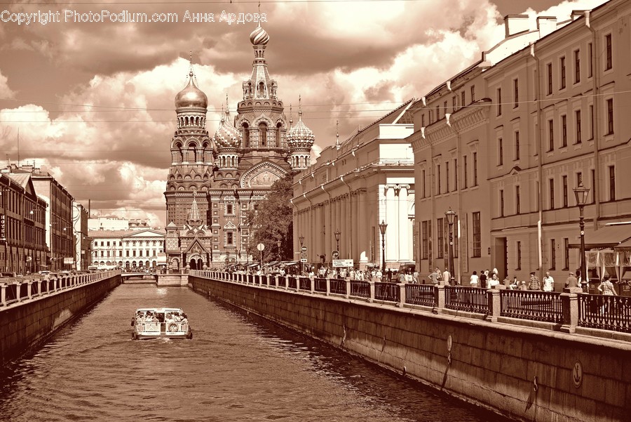 Canal, Outdoors, Water, Building, City