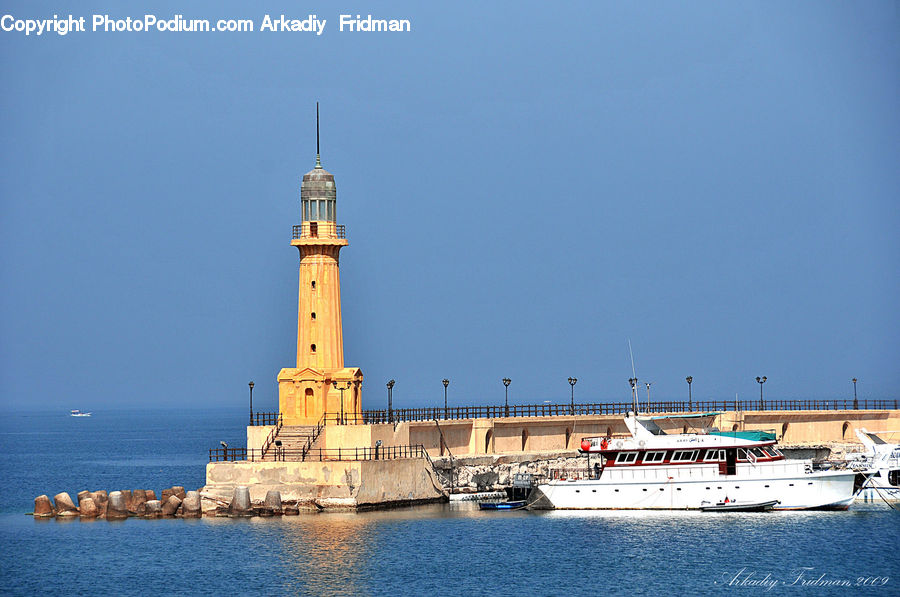 Beacon, Building, Lighthouse, Water Tower, Cruise Ship, Ferry, Freighter