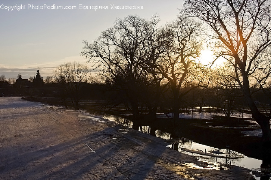 Dirt Road, Gravel, Road, Boardwalk, Bridge
