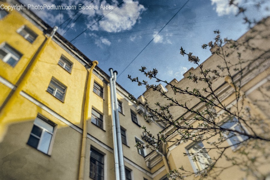 Apartment Building, Building, City, High Rise, Town