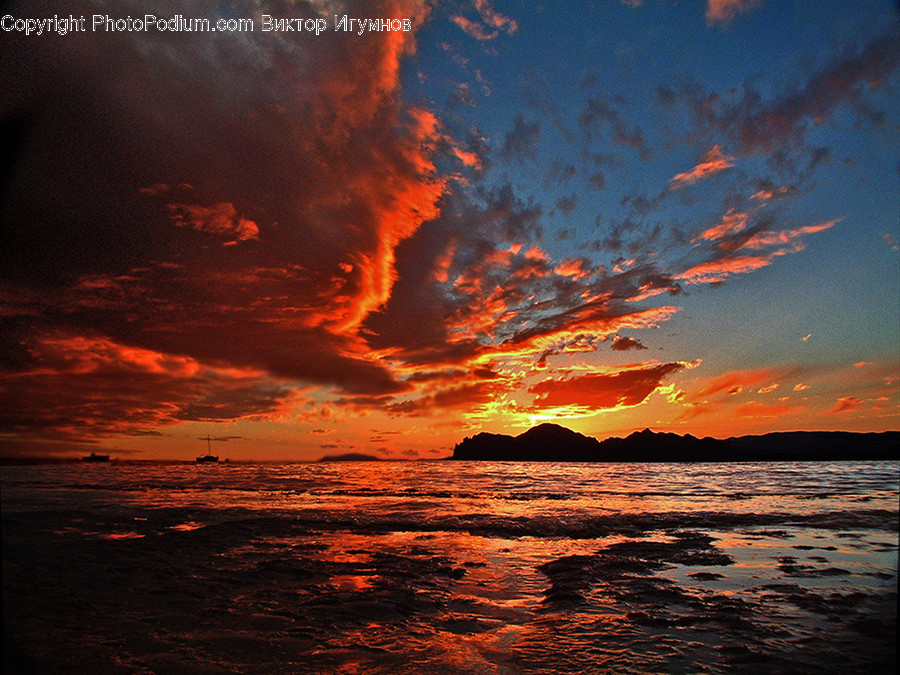 Dawn, Dusk, Nature, Outdoors, Red Sky