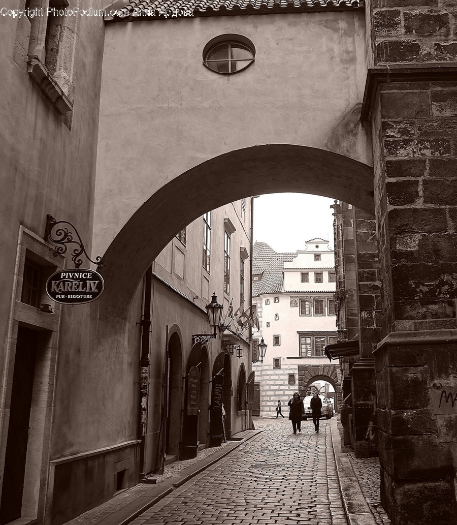 Brick, Alley, Alleyway, Building, City