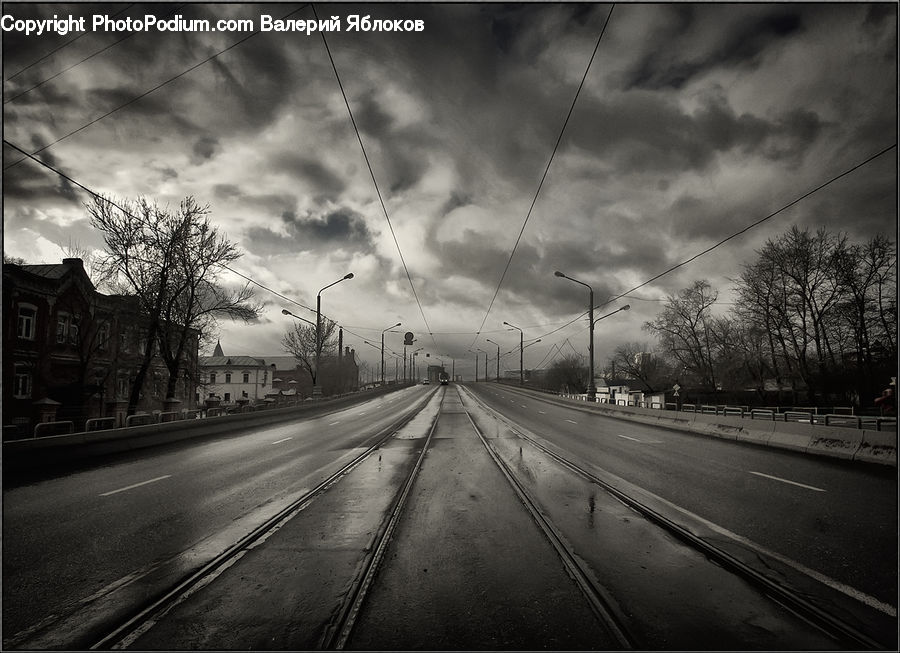 Road, Plant, Tree, Freeway, Highway, Street, Town