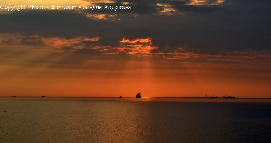 Dawn, Dusk, Nature, Outdoors, Red Sky