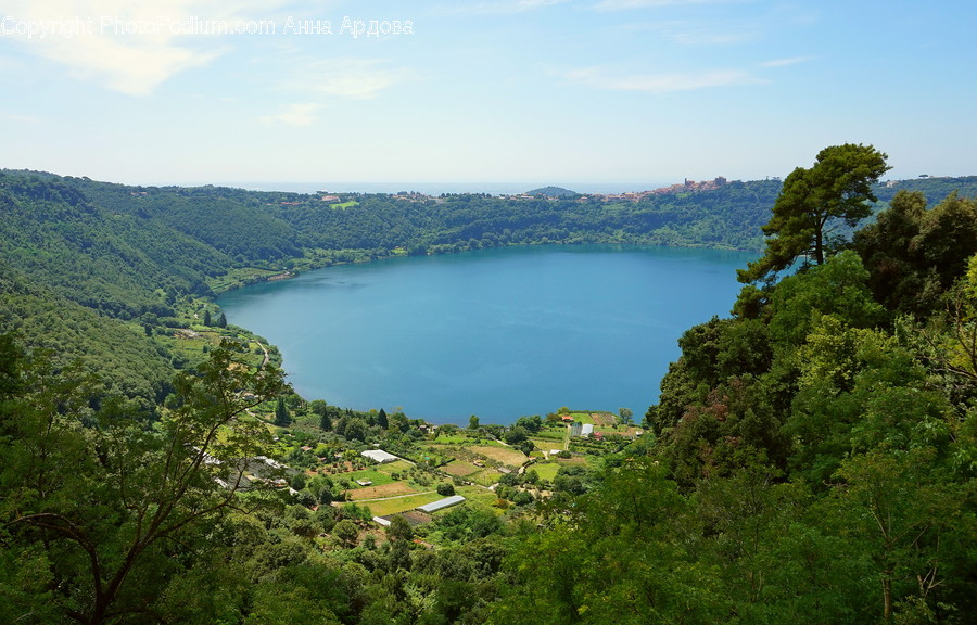 Lake, Outdoors, Water, Promontory, Flora