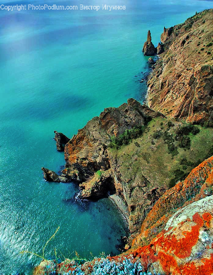 Cliff, Outdoors, Coast, Nature, Ocean