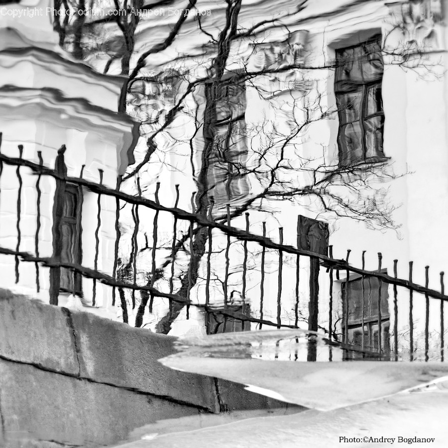 Art, Drawing, Sketch, Building, House