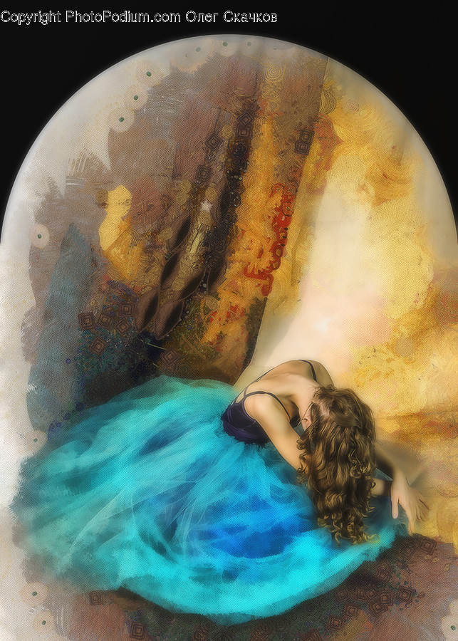 Back, Sphere, Blonde, Female, Girl