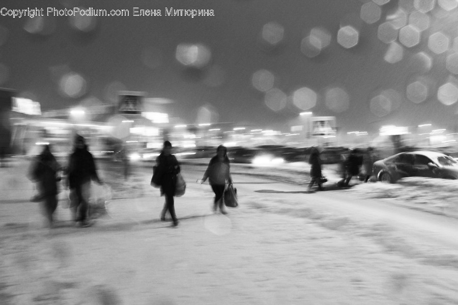 Human, People, Person, Pedestrian, Blizzard