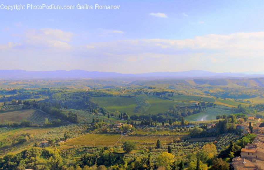 Countryside, Nature, Outdoors, Hill, Aerial View