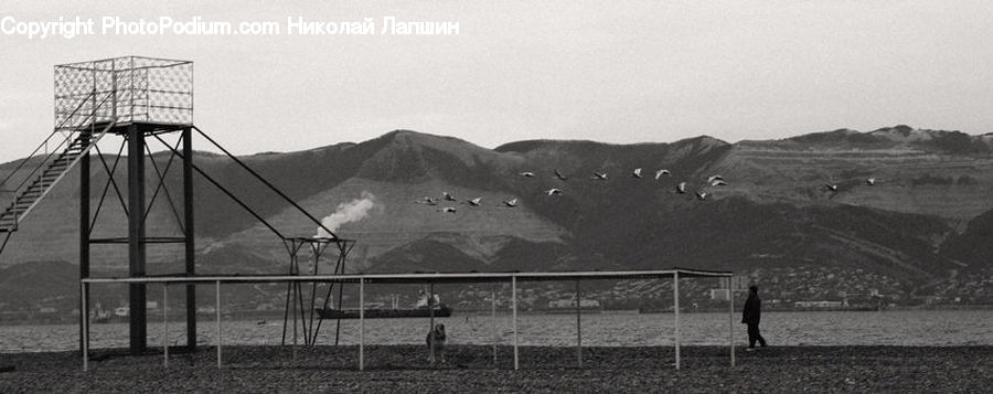 Playground, Countryside, Outdoors, Farm, Field, Mountain