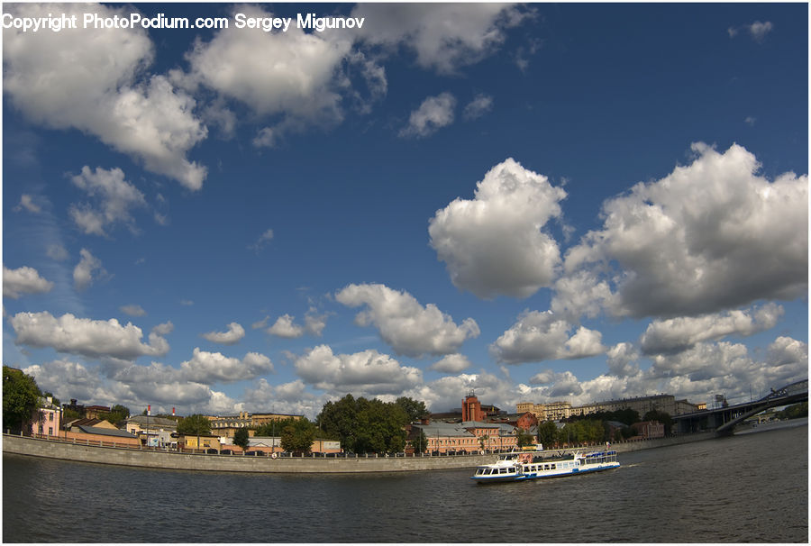 Cloud, Cumulus, Sky, Building, Housing, Villa, Azure Sky