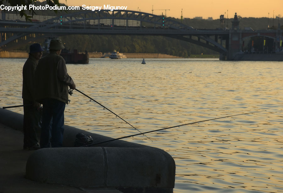 Human, People, Person, Fishing, Couch, Furniture, Arch