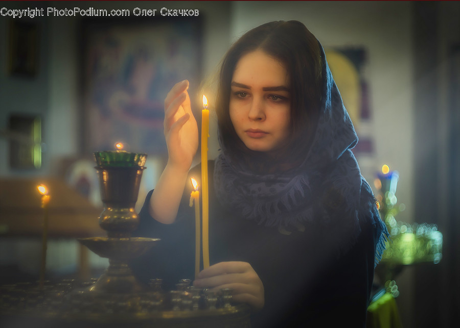 Human, People, Person, Candle, Night Life