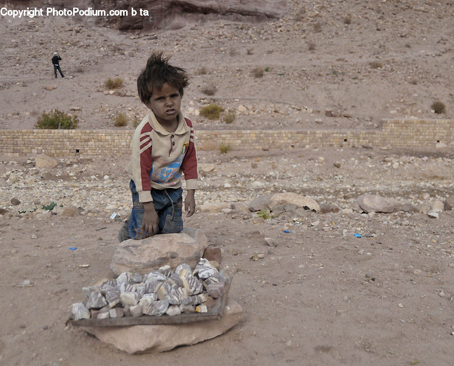 Human, People, Person, Soil, Rubble, Rock, Pavement