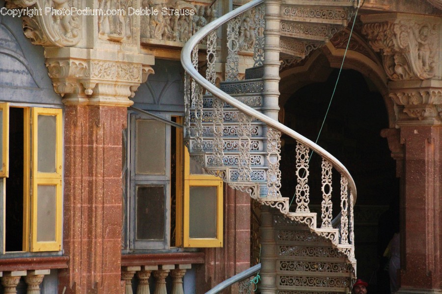 Architecture, Building, Column, Pillar, Balcony