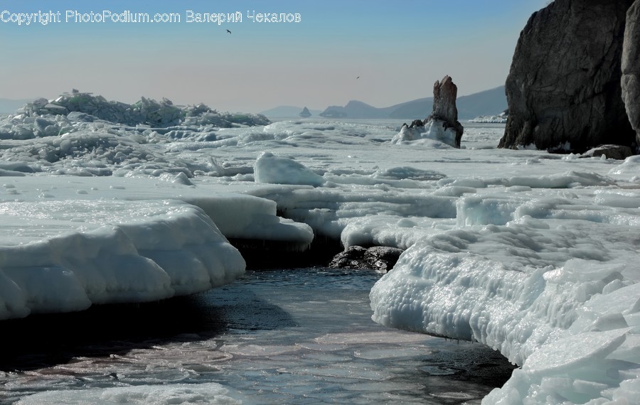 Ice, Outdoors, Glacier, Mountain, Nature