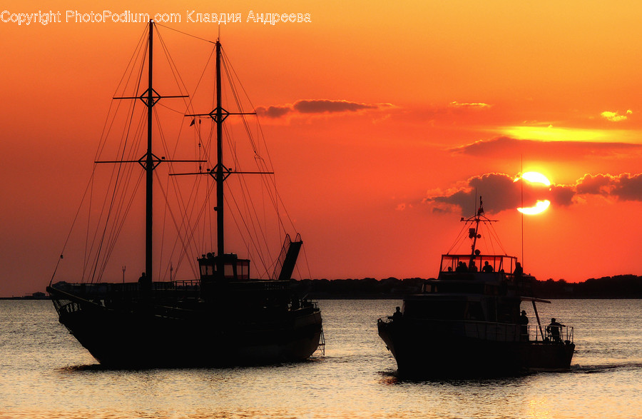 Dawn, Dusk, Nature, Outdoors, Red Sky