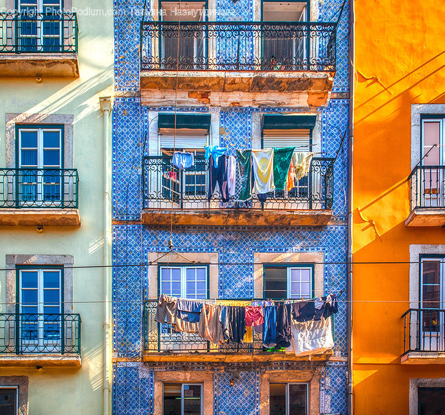 Balcony, Building, Housing, Apartment Building, City