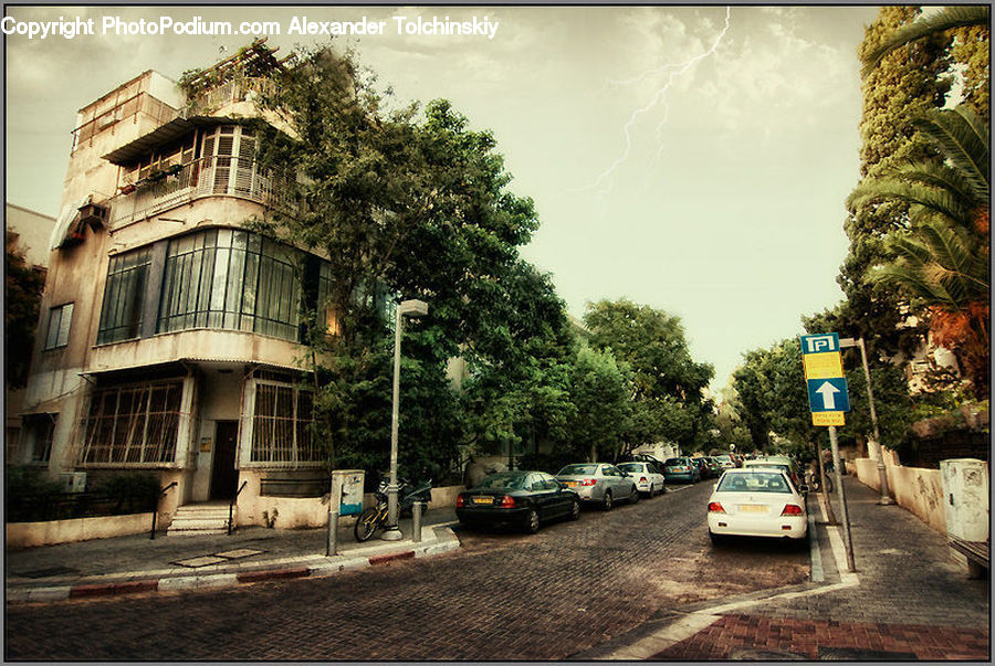 Cobblestone, Pavement, Walkway, Building, Road, Street, Town