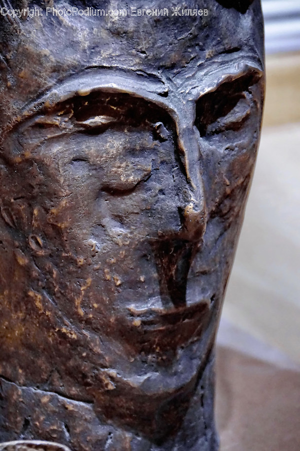 Ancient Egypt, Face, Human, Person, Bust