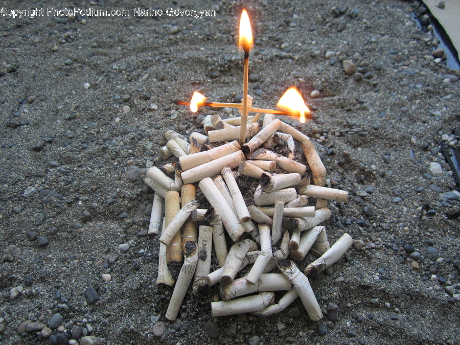 Fire, Flame, Ashtray, Bonfire, Campfire