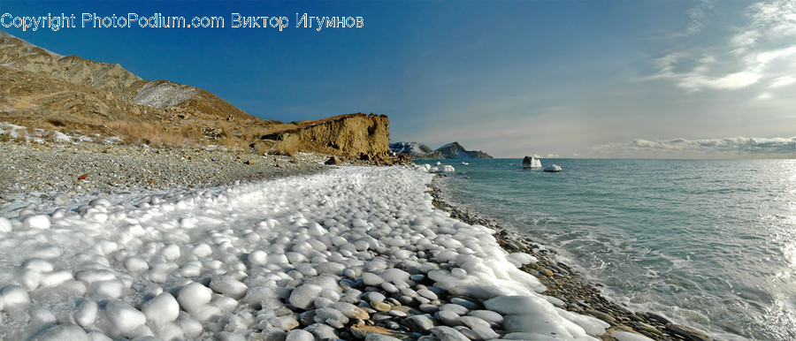 Pebble, Coast, Nature, Ocean, Outdoors