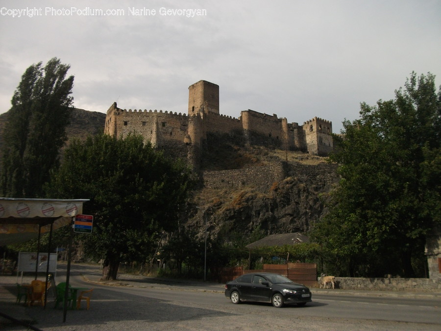 Architecture, Building, Castle, Fort, Automobile