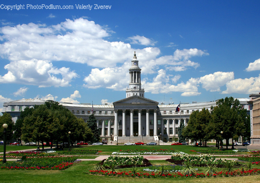 Architecture, Building, City, Downtown, Plaza