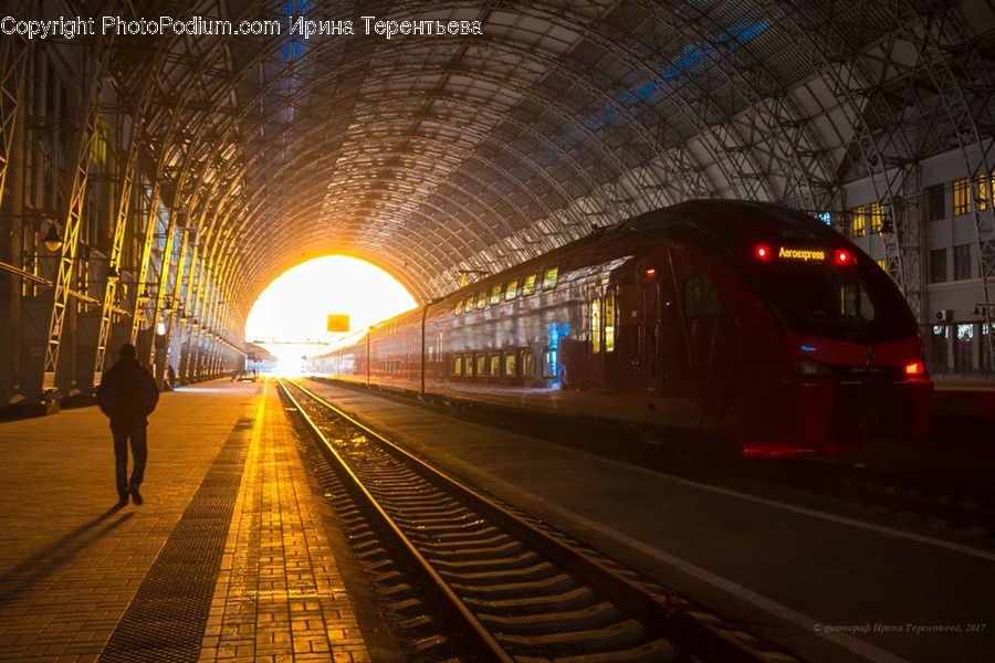 Train, Transportation, Vehicle, Tunnel, Subway