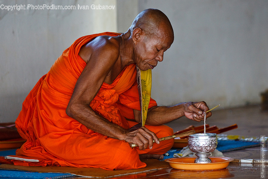 Human, People, Person, Monk, Spindle