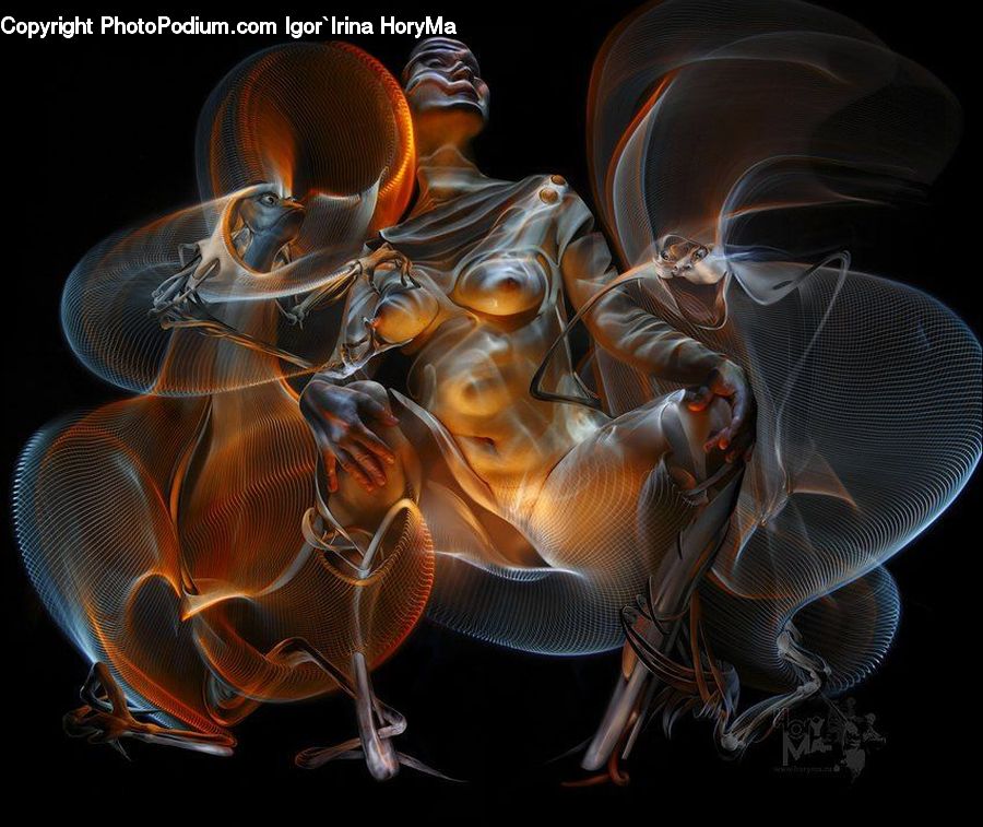 Fractal, Dragon, Amusement Park, Light, Art, Modern Art, Architecture