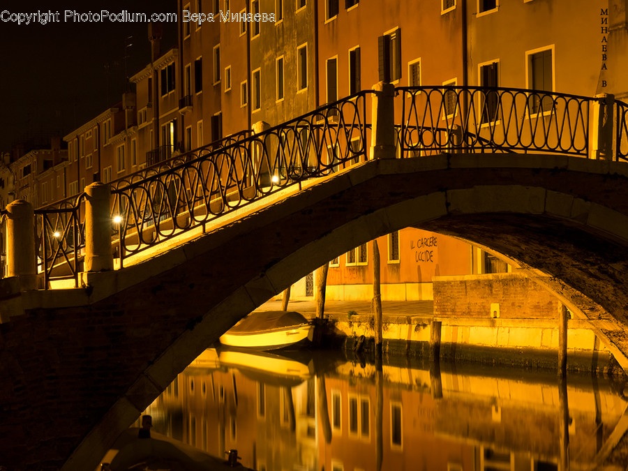 Railing, Building, Office Building, Freeway, Overpass