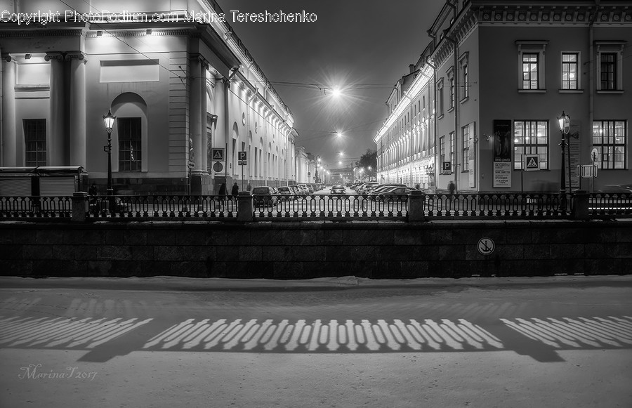 Urban, Intersection, Road, Building, City