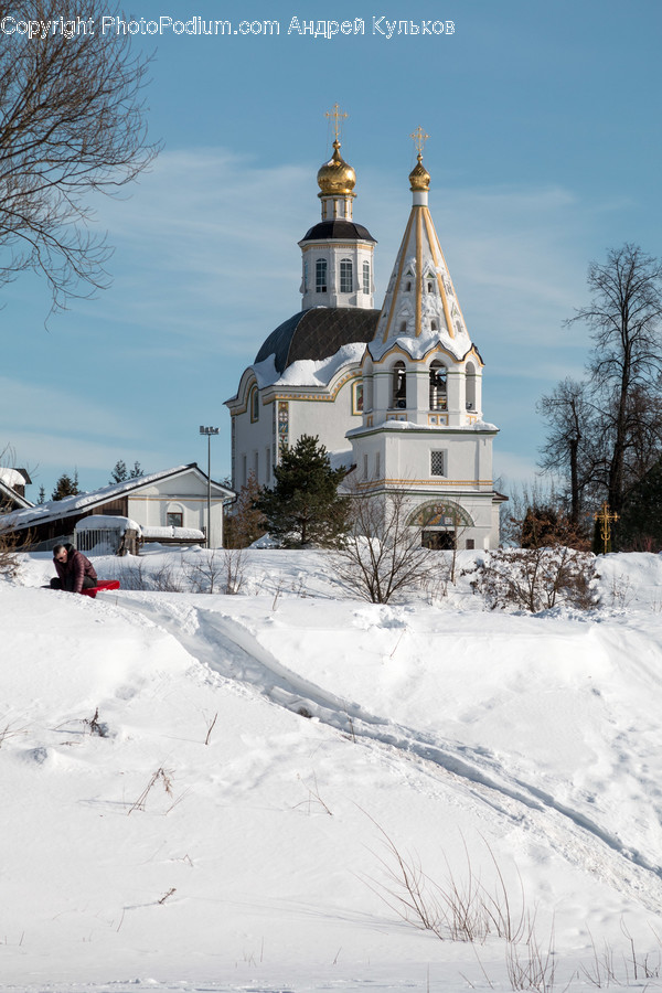 Outdoors, Snow, Beacon, Building, House