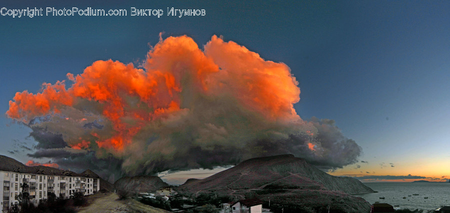 Eruption, Nature, Landscape, Outdoors, Scenery