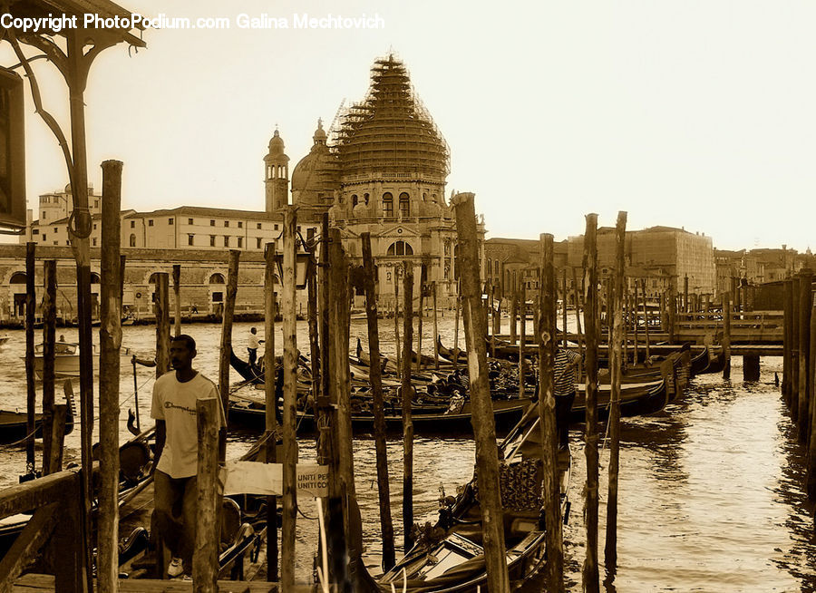 Human, People, Person, Boat, Gondola, Dock, Pier