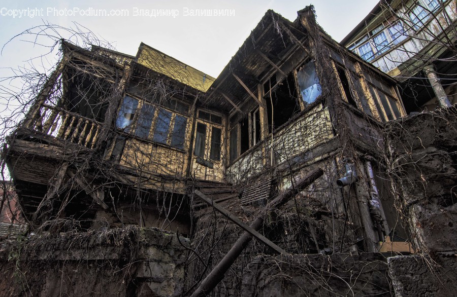 Building, House, Housing, Mansion, Ruins