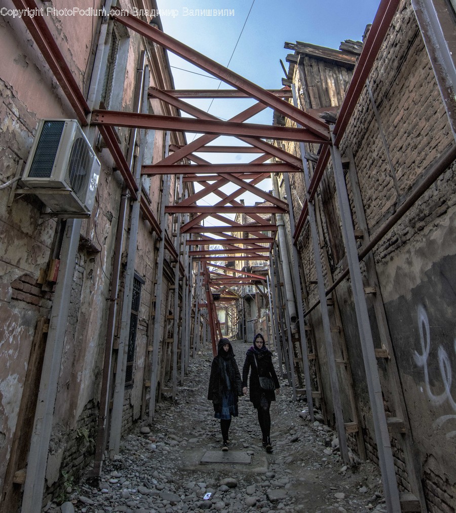 Alley, Alleyway, Building, City, Road